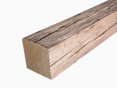 Holzbohle im Altholzdesign